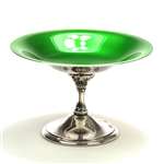 Compote by Reed & Barton, Silverplate, Green Enamel