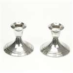 Candlestick Pair by Gorham, Sterling, Ringed Design