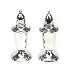 Salt & Pepper Shakers by Crown, Sterling, Gadroon Edge