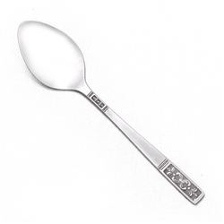 CUS3 by Customcraft, Stainless Teaspoon, Fleur De Lis Design