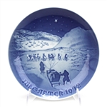 Christmas Plate by Bing & Grondahl, Porcelain Decorators Plate, Christmas in Greenland
