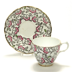 Cup & Saucer by English Castle, China, Dogwood