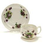 Cup & Saucer by Eggshell, China, Sweet Violets