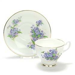 Cup & Saucer, China, Forget-Me-Nots