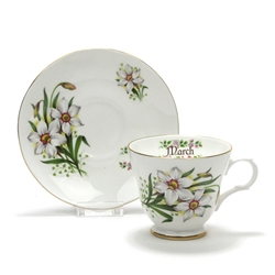 Cup & Saucer by Crown Trent, China, March, Daffodil