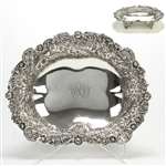 Bowl by Tiffany, Sterling, Footed Repousse Design, Monogram WPD