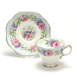 Cornflowers by Foley, China Demitasse Cup & Saucer, Blue