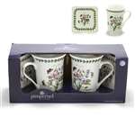 Botanic Garden by Portmeirion, Earthenware Mug & Coaster Set, Mugs & Coasters