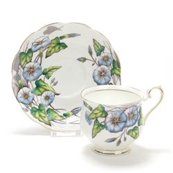 Flower of the Month by Royal Albert, China Cup & Saucer, September, Morning Glory