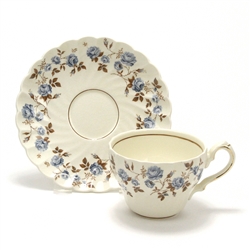 Rosanna, Blue by Myott/Staffordshire, China Cup & Saucer