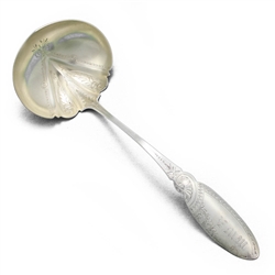 Soup Ladle, Coin, Bright-cut, Monogram E. M. W.