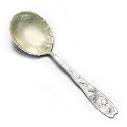 Berry by Whiting Div. of Gorham, Sterling Preserve Spoon, Strawberry, Monogram S
