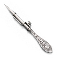 Awl/Hole Punch, Sterling, Scroll Design