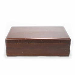 Silverware Box, Wood, Mahogany