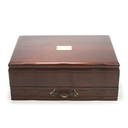 Silverware Box by Reed & Barton, Wood, Mahogany, Double Drawer