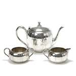 3-PC Tea Service by Keystoneware, Silverplate, Deco Design