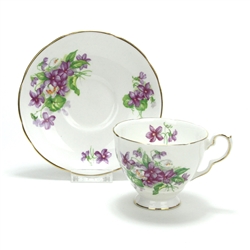 Cup & Saucer by Royal Stafford, China, Violets