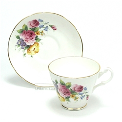 Cup & Saucer by Allyn Nelson, China, Pink Roses