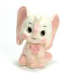 Figurine, Ceramic, Elephant, Pink