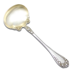 Rose by Wallace, Sterling Cream Ladle, Gilt Bowl