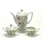 3-PC Coffee Service by Bohemian, China, Wild Flowers