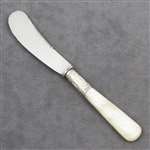 Pearl Handle by American Silver Co. Butter Spreader, Oval & Bead