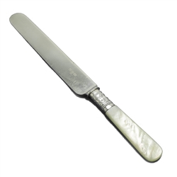 Pearl Handle by Meriden Luncheon Knife, Blunt Plated