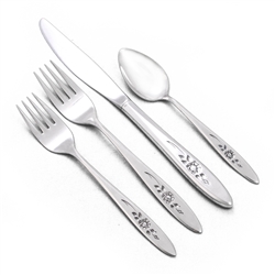 Rose Shadow by Oneida, Stainless 4-PC Setting, Dinner