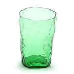 Crinkle Shamrock Green by Morgantown, Glass Tumbler, 10 Oz.