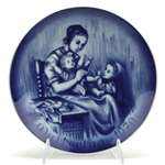 Mother's Day by Bareuther, Porcelain Decorators Plate, Mother And Children