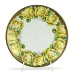 Decorators Plate by PM Bavaria, China, Yellow Roses