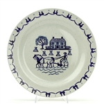 Provincial Blue by Poppytrail, Metlox, Vernonware Chop Plate