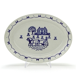 Provincial Blue by Poppytrail, Metlox, Vernonware Serving Platter, Oval