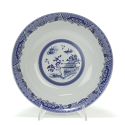 Chinese Garden, Blue by Emerald, Porcelain Vegetable Bowl, Round