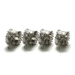 Napkin Ring, Chrome, Cherub, Set of 4