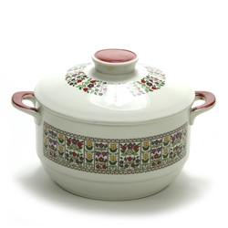 Fireglow by Royal Doulton, China Covered Casserole Dish