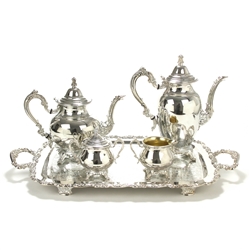 Royal Provincial by Oneida, Silverplate 5-PC Tea & Coffee Service w/ Tray