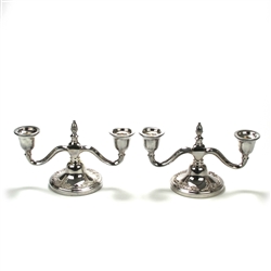 Candelabrum, 2-Branch by Academy Silver Co., Silverplate, Grapes