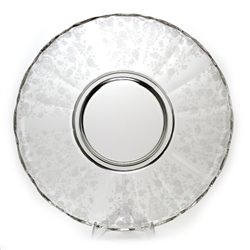 Rose Point by Cambridge, Glass Torte Plate