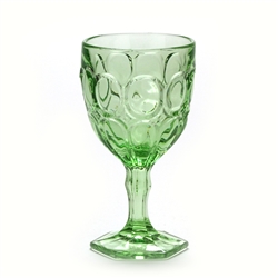 Moonstone Green by Fostoria, Glass Water Goblet