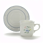 Floral Expressions by Hearthside, Stoneware Cup & Saucer