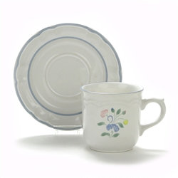 Floral Expressions by Hearthside, Stoneware Cup & Saucer