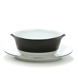 Mirano by Noritake, China Gravy Boat, Attached Tray