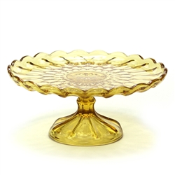 Fairfield Amber by Anchor Hocking, Glass Cake Stand