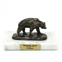 Figurine by Philip R. Goodwin, Bronze, Walking Bear