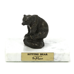 Figurine by Philip R. Goodwin, Bronze, Sitting Bear