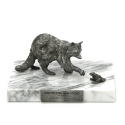 Figurine by Wallace, Pewter, Raccoon and Frog