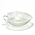 Hobnail French Opalescent by Fenton, Glass Relish Dish, Heart Shaped
