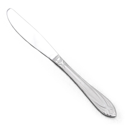 Lace Frosted by Hampton Silversmiths, Stainless Dinner Knife, Flat Handle
