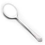 Damask Rose by Oneida, Sterling Cream Soup Spoon